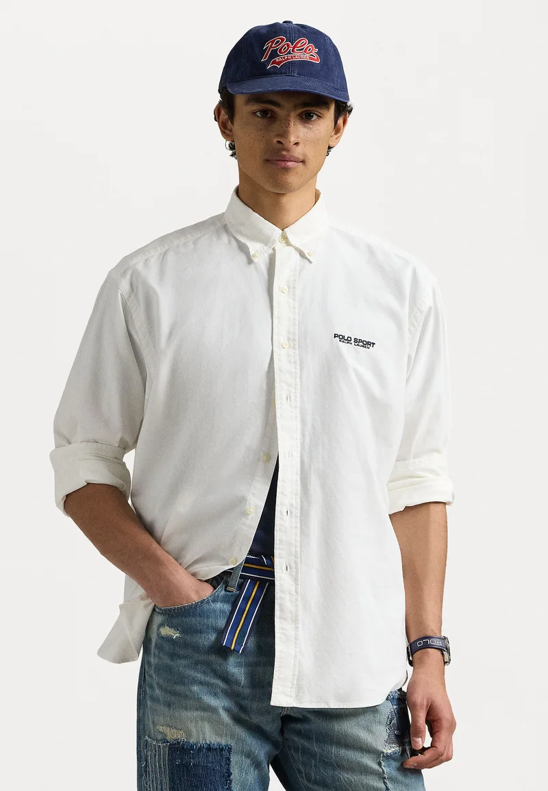 Free and Fast Shipping Polo Ralph Lauren CLASSIC FIT POLO SPORT OXFORD SHIRT - Shirt deckwash white Clothing Shirts Casual Shirts