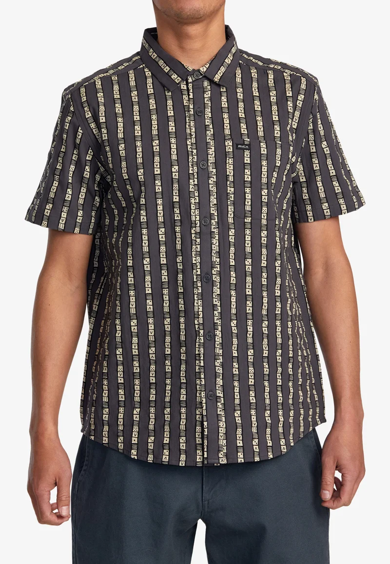 Low Price Guarantee RVCA Shirt - blk Clothing Sale Shirts Business Shirts