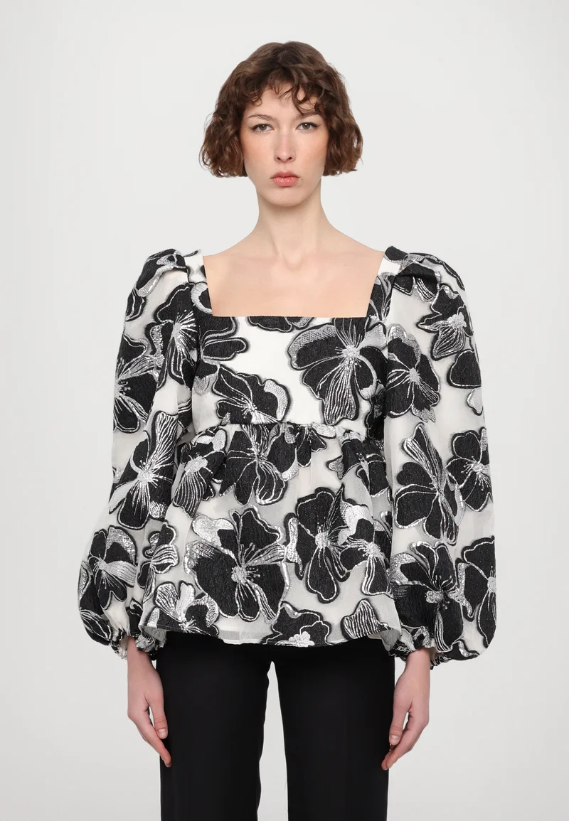 Excellent quality Stine Goya SQUARE NECK LONG SLEEVE - Blouse anemone Clothing Shirts & Blouses Blouses