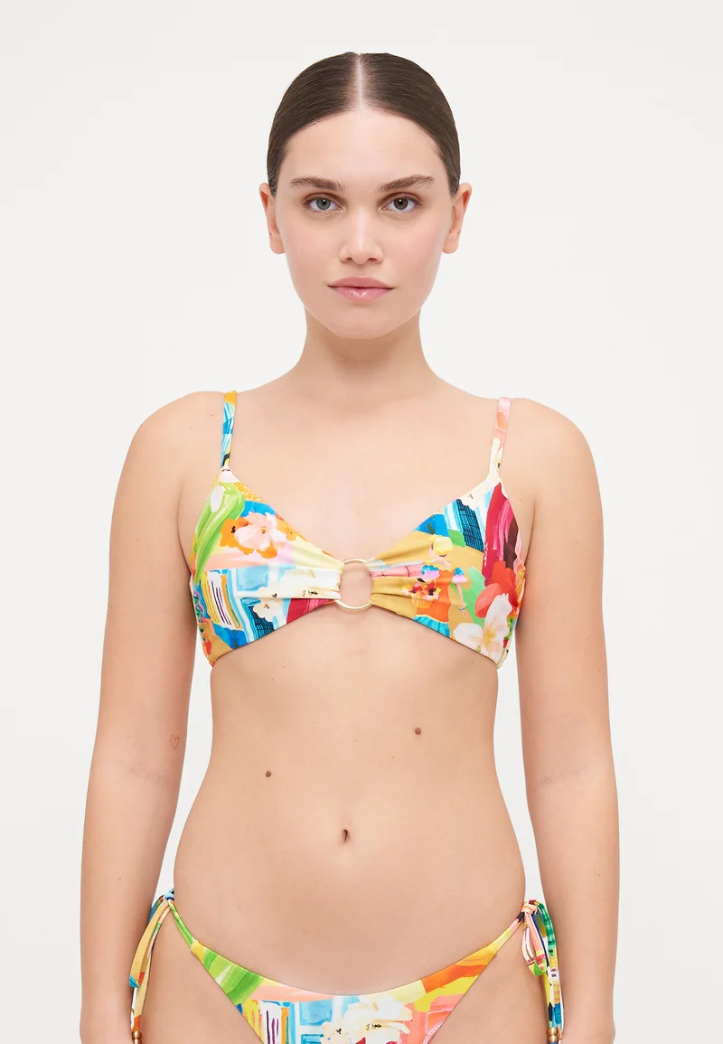 outlet store sale Seafolly CUBA RING FRONT BRALETTE - Bikini top turquoise Clothing Swimwear Bikinis Bikini sets