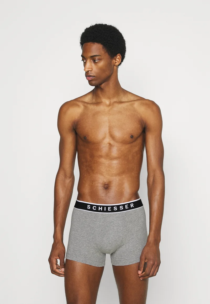 online leading retailer Schiesser 3PACK - Pants grau-meliert Clothing Sale Underwear & Socks Bathrobes Boxer briefs