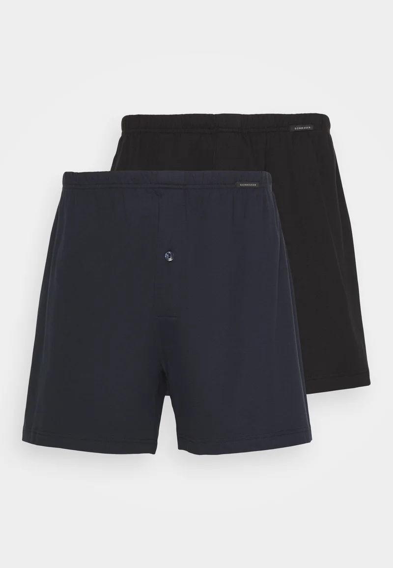 100% quality guarantee Schiesser 2 PACK - Boxer shorts schwarz/dunkelblau mix Clothing Underwear & Socks Underpants Boxer shorts
