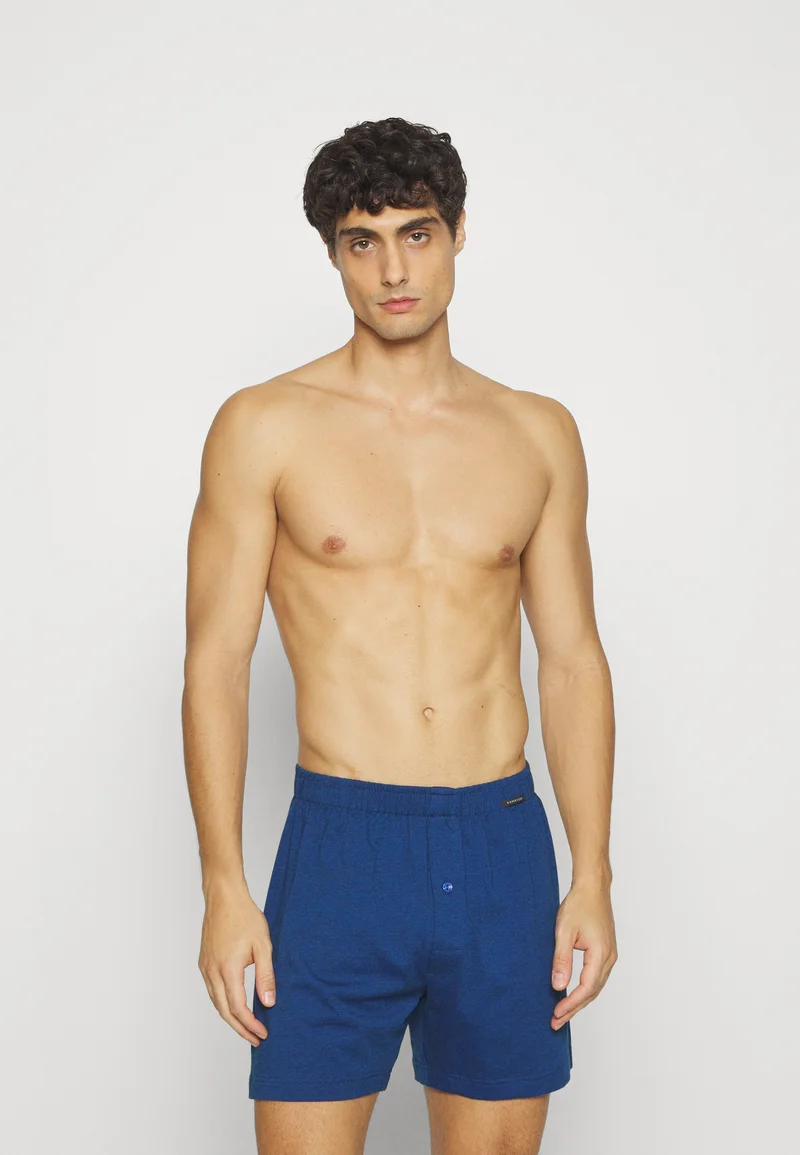 classic fashion trend Schiesser 2 PACK - Boxer shorts dunkelblau/meliert Clothing Underwear & Socks Underpants Boxer shorts
