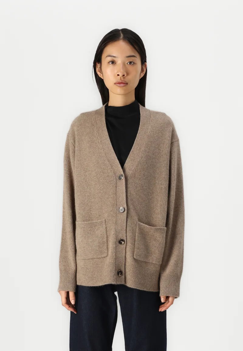 popular stores Samsøe Samsøe KEI - Cardigan nature taupe Clothing Knitwear & Cardigans Cardigans