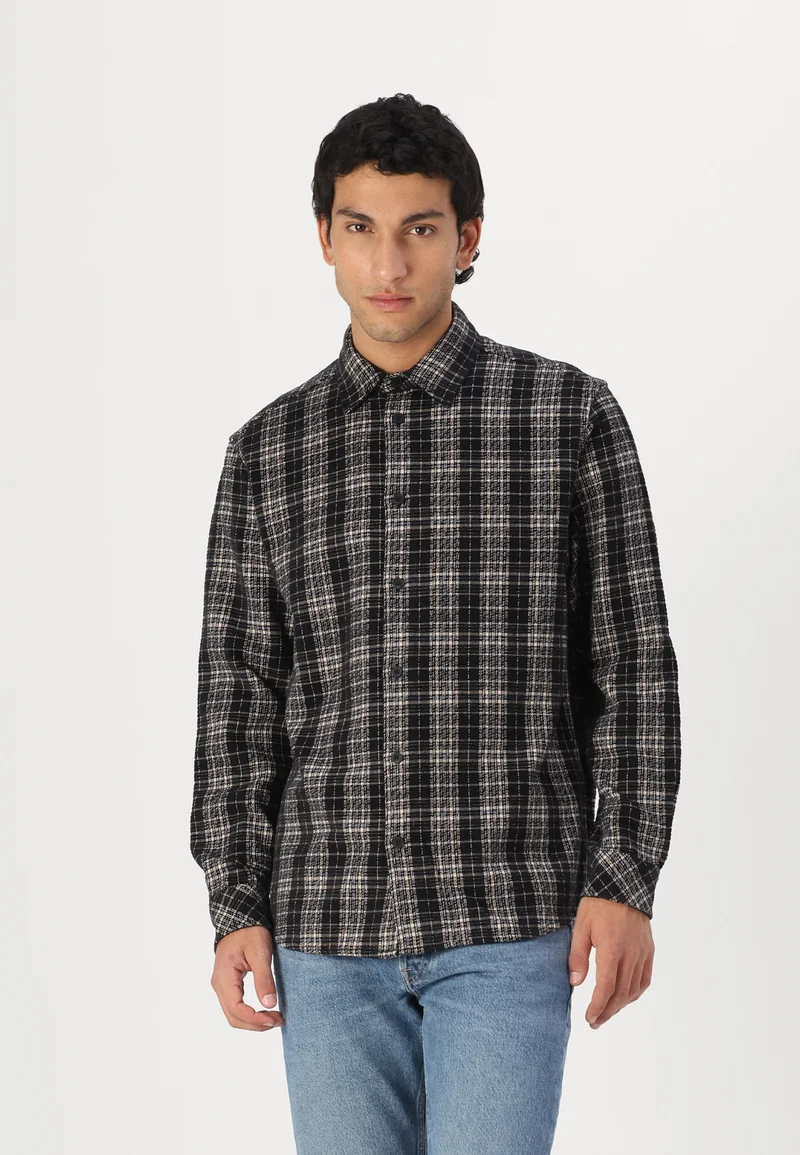 Discount Samsøe Samsøe DAMON - Shirt black Clothing Shirts Casual Shirts