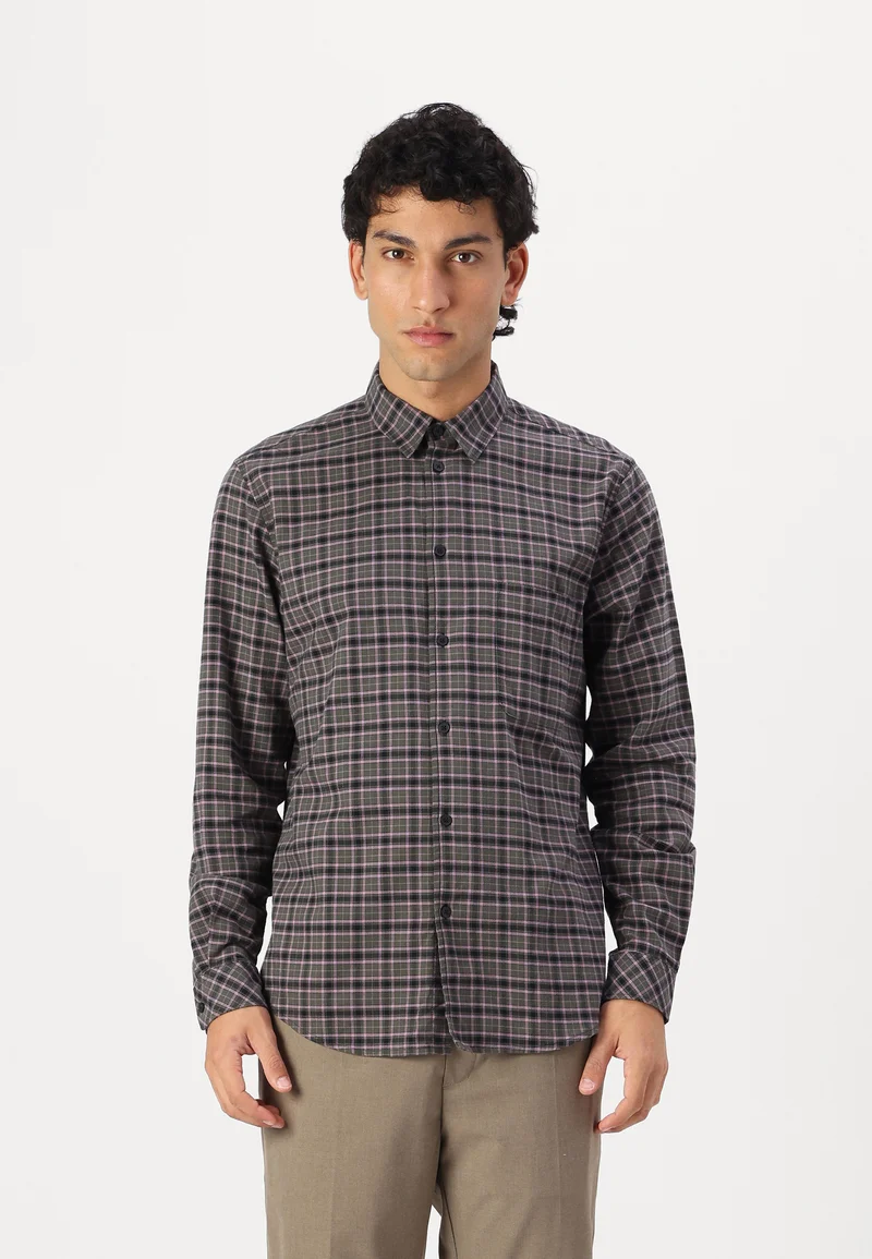 Official UK Stockists Samsøe Samsøe LIAM  - Shirt forest night Clothing Shirts Casual Shirts