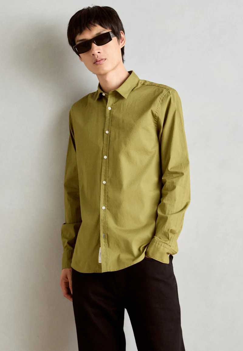 Factory Outlet Price Scotch & Soda SEASONAL ESSENTIALS SOLID SHIRT - Formal shirt moss green Clothing Sale Shirts Business Shirts