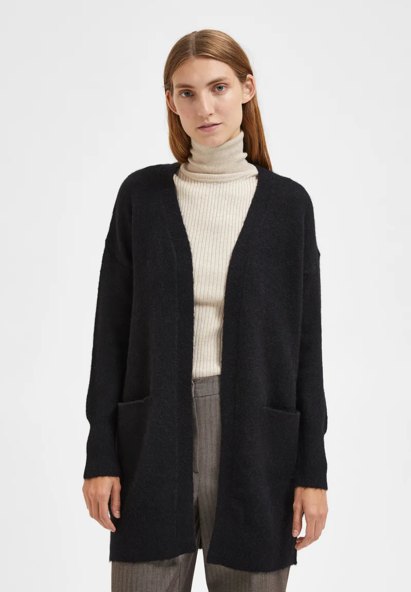 exclusive range Selected Femme LULU NEW B NOOS - Cardigan black Clothing Knitwear & Cardigans Cardigans