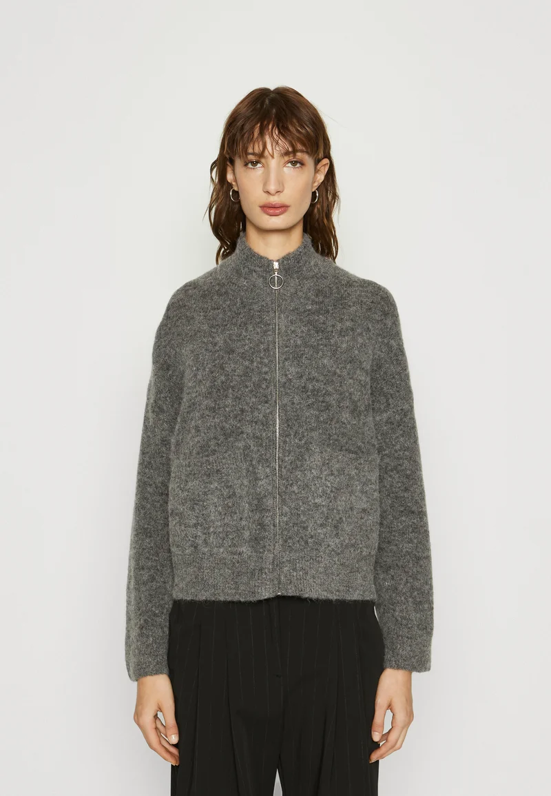 finest selection Selected Femme SLFSIA RAS - Cardigan medium grey melange Clothing Knitwear & Cardigans Cardigans
