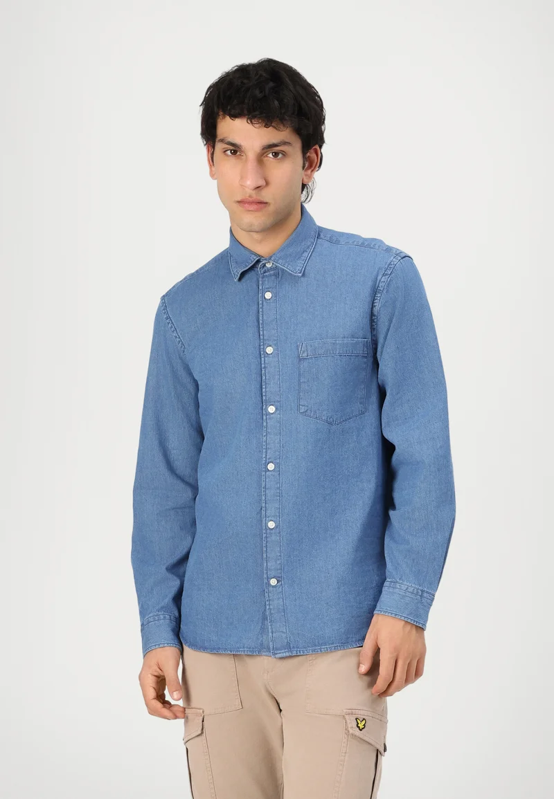 Excellent quality Selected Homme SLHREGCARLO  - Shirt medium blue denim Clothing Shirts Casual Shirts