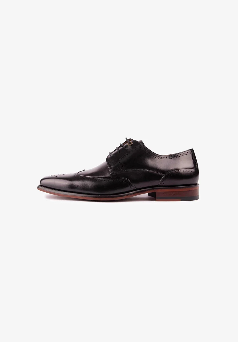 retail prices Simon Carter BURROW BROGUE - Smart lace-ups black Shoes Sale Business shoes