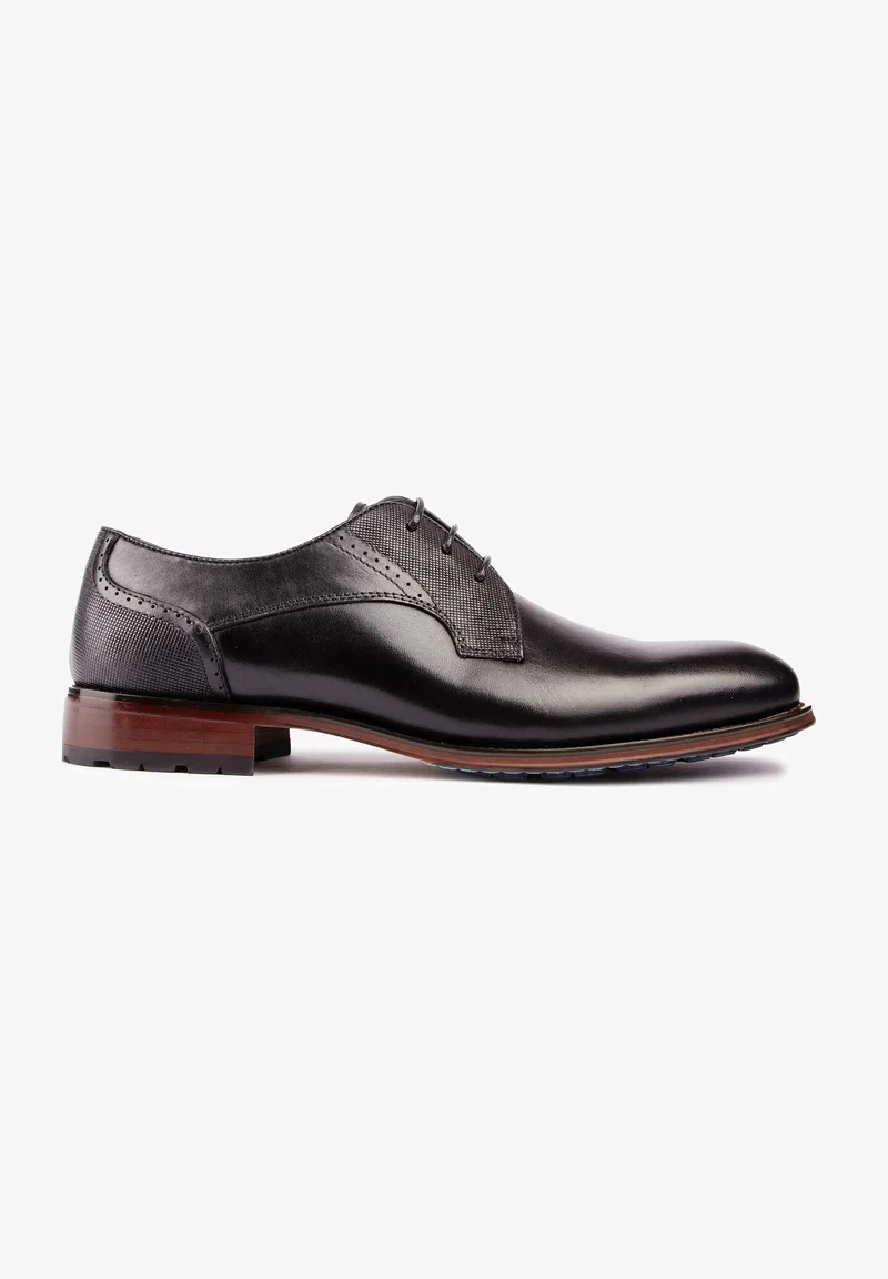 beautiful in colors SOLE CALTON DERBY - Smart lace-ups black Shoes Sale Lace-up shoes Boat shoes