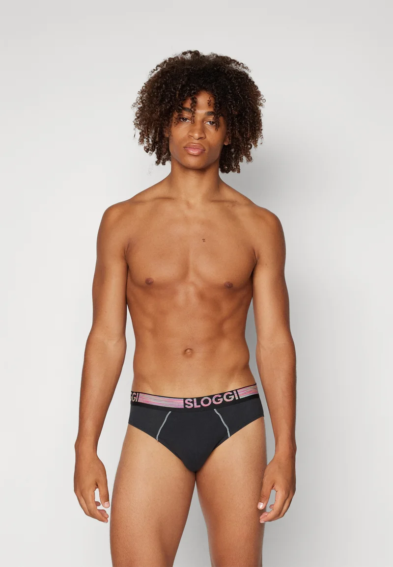 popular stores Sloggi MEN GO ABC NATURAL MIDI 2 PACK - Briefs black Clothing Sale Underwear & Socks Bathrobes