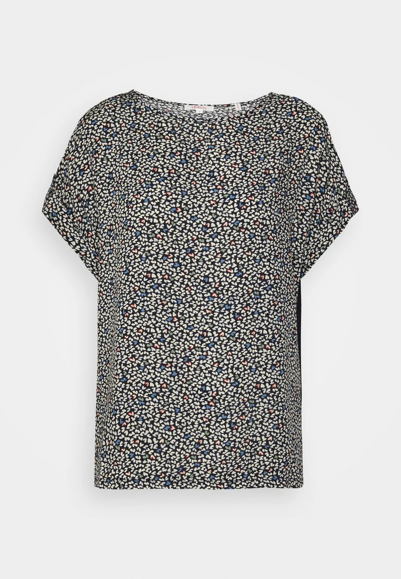 fashionable design s.Oliver Print T-shirt - navy Clothing Shirts & Blouses Blouses