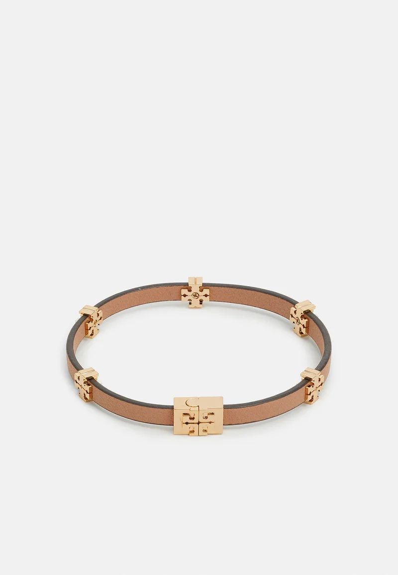 timeless Tory Burch ELEANOR BRACELET - Bracelet gold-coloutrd/classic chestnut Accessories Jewellery Bracelets