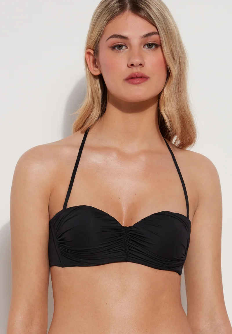 Authentic USA Online Tezenis BANDEAU - Bikini top black Clothing Swimwear Bikinis Bikini sets