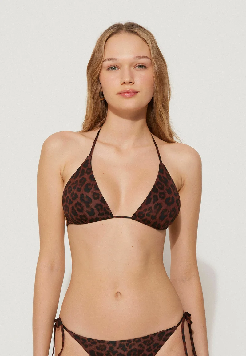 Online Retailer Tezenis Bikini top - braun y stampa savage brown Clothing Swimwear Bikinis Bikini sets
