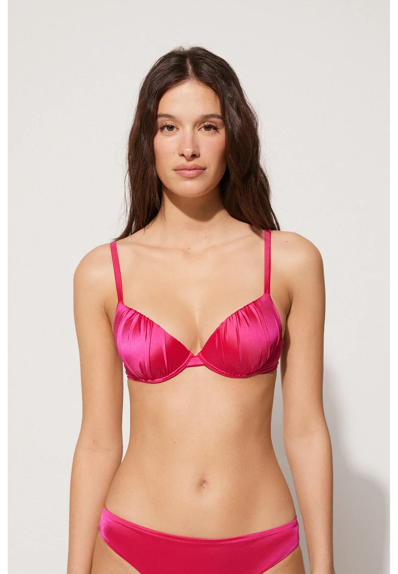 free delivery Tezenis SHINY GLAM - Bikini top rosa y rosso magenta Clothing Swimwear Bikinis Bikini sets