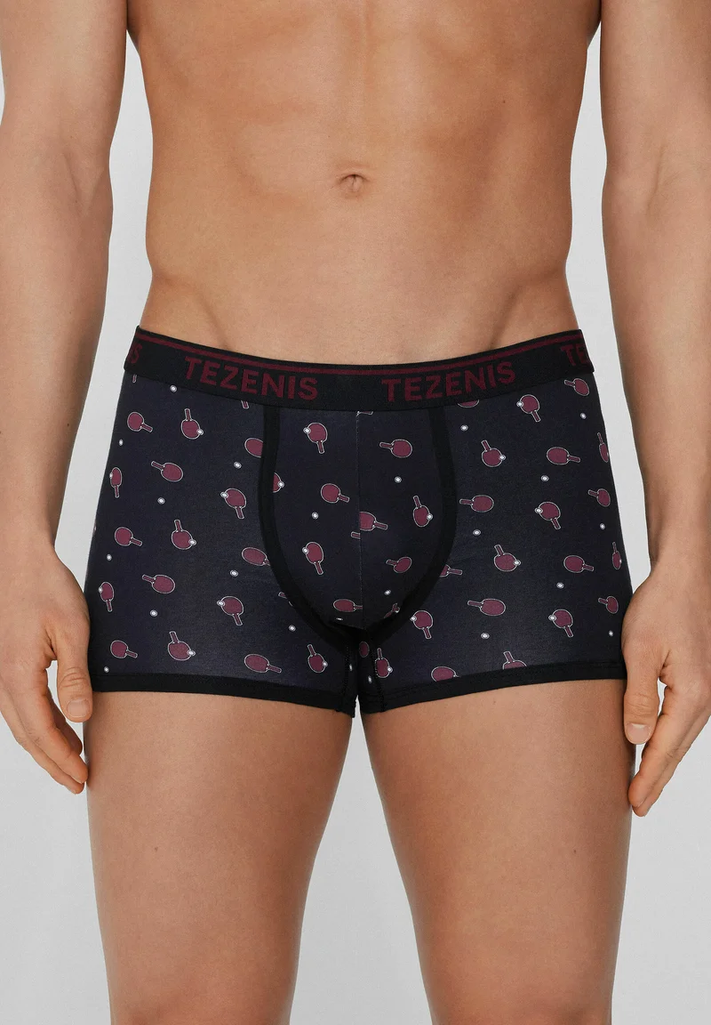 vast selection Tezenis BEDRUCKTER MIT KANTEN UND LOGO - Pants schwarz y nero stampa ping pong Clothing Underwear & Socks Underpants Boxer shorts