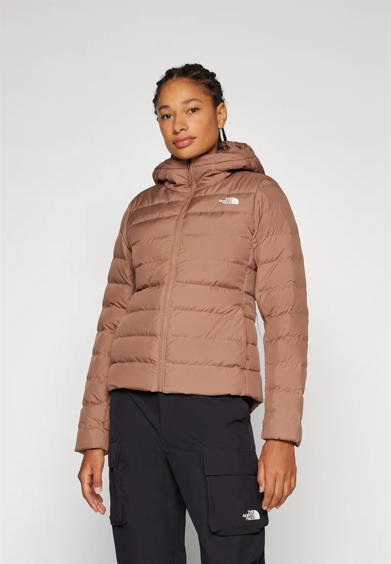 super quality The North Face ACONCAGUA HOODIE - Down jacket latte Streetwear Clothing Jackets, Gilets & Blazers Bomber Jackets