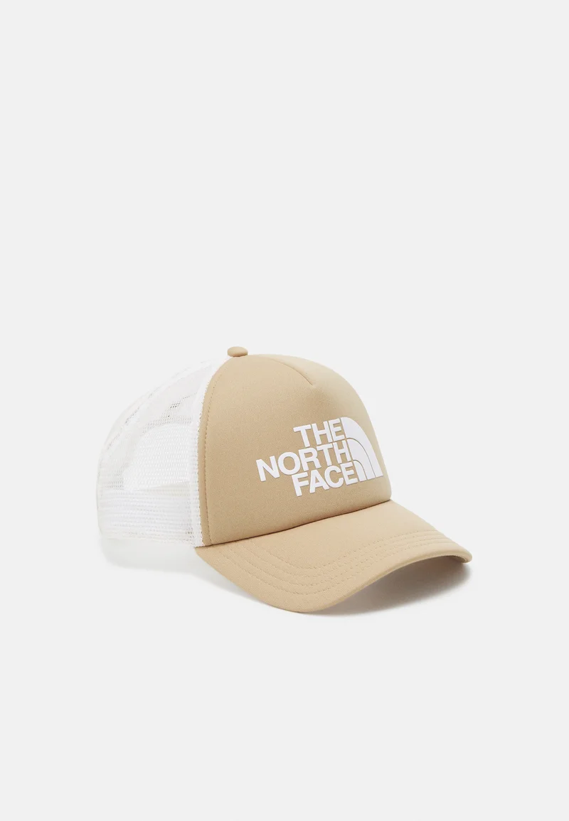 fashionable design The North Face TNF LOGO TRUCKER - Cap khaki stone-tnf white Accessories Beanies, hats & caps Caps