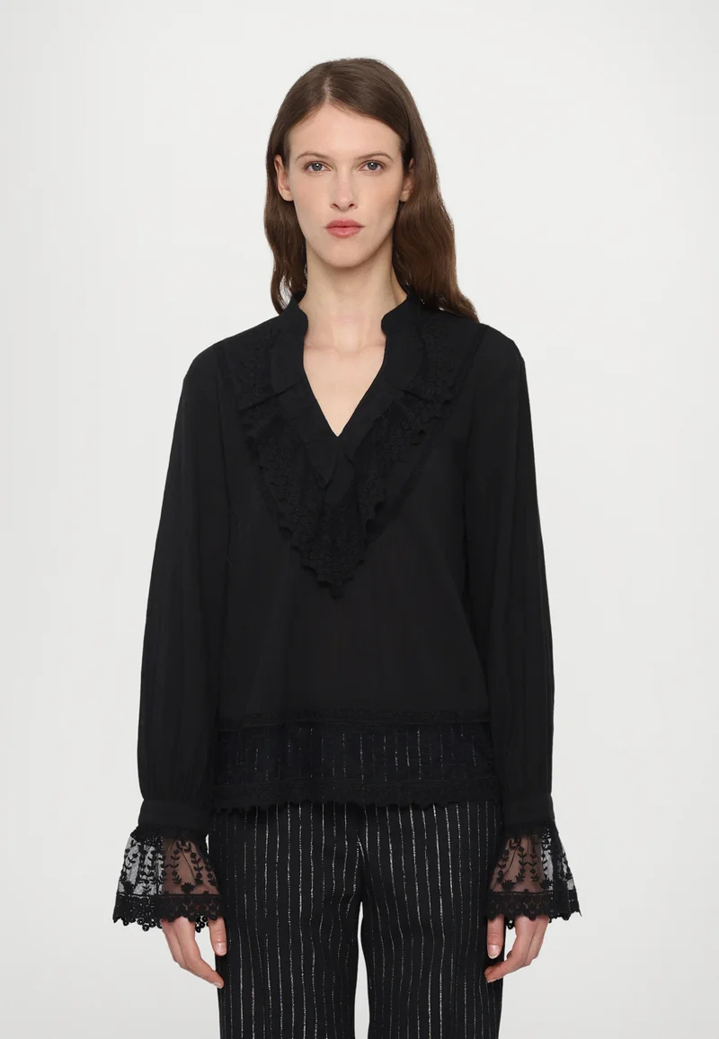officially authorized The Kooples Blouse - black Clothing Shirts & Blouses Blouses