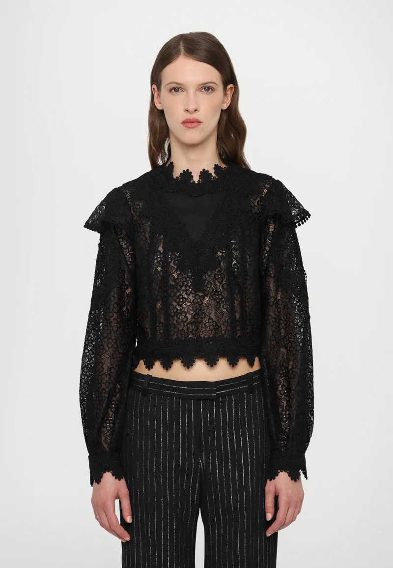 UK Factory Outlet The Kooples Blouse - black Clothing Shirts & Blouses Blouses