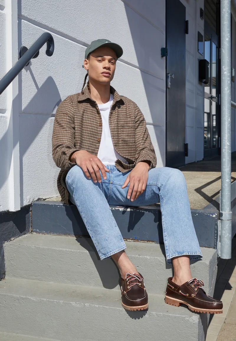 finest selection Timberland AUTHENTICS 3 EYE CLASSIC - Boat shoes braun Shoes Lace-up shoes Boat shoes