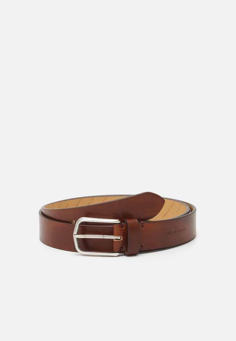 entire collection Tiger of Sweden TACE UNISEX - Belt cognac Accessories Sale Belts Braided belt