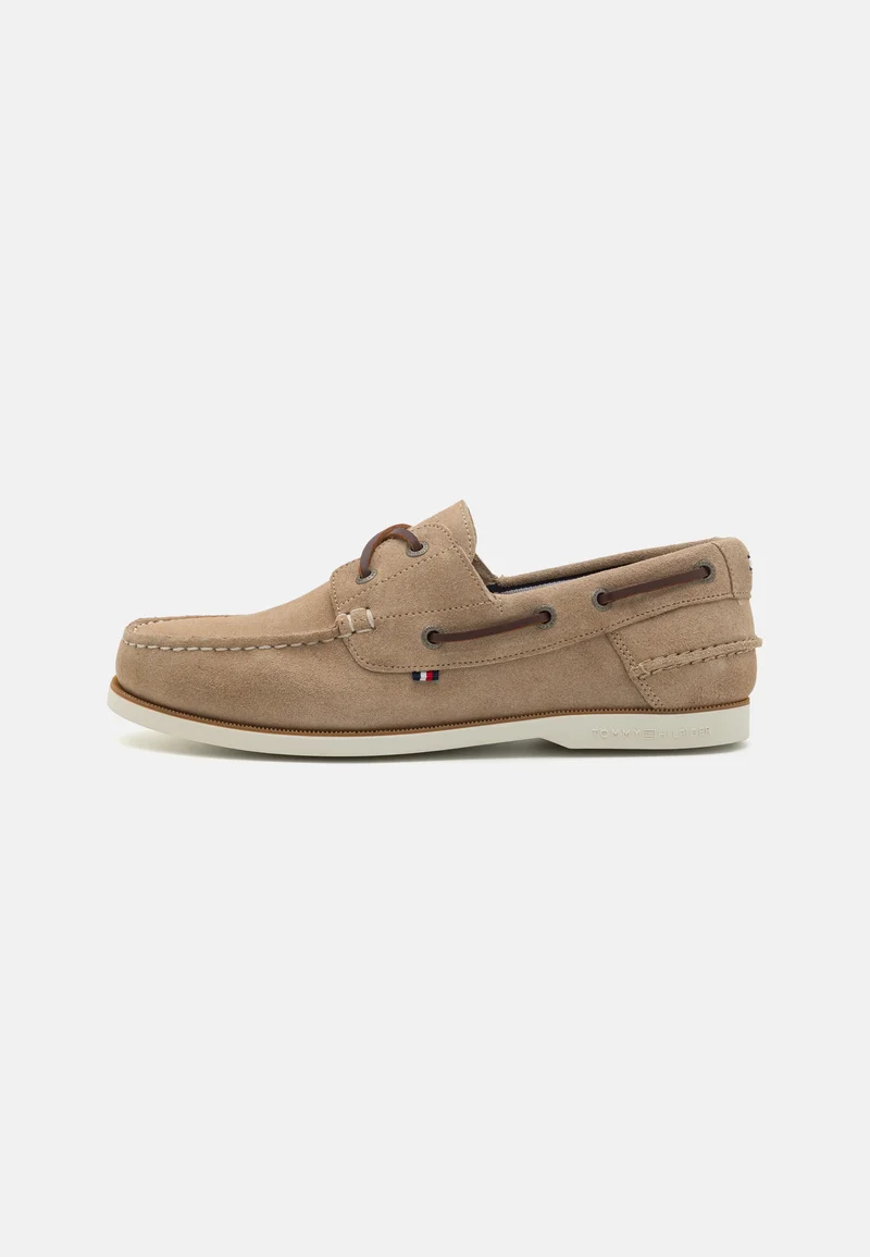 Best Selling Clearance Tommy Hilfiger CORE - Boat shoes beige Shoes Lace-up shoes Boat shoes