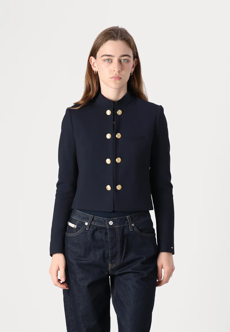 Official supplier Tommy Hilfiger PUNTO SHORT JACKET - Blazer dark night navy Clothing Jackets & Blazers Blazers
