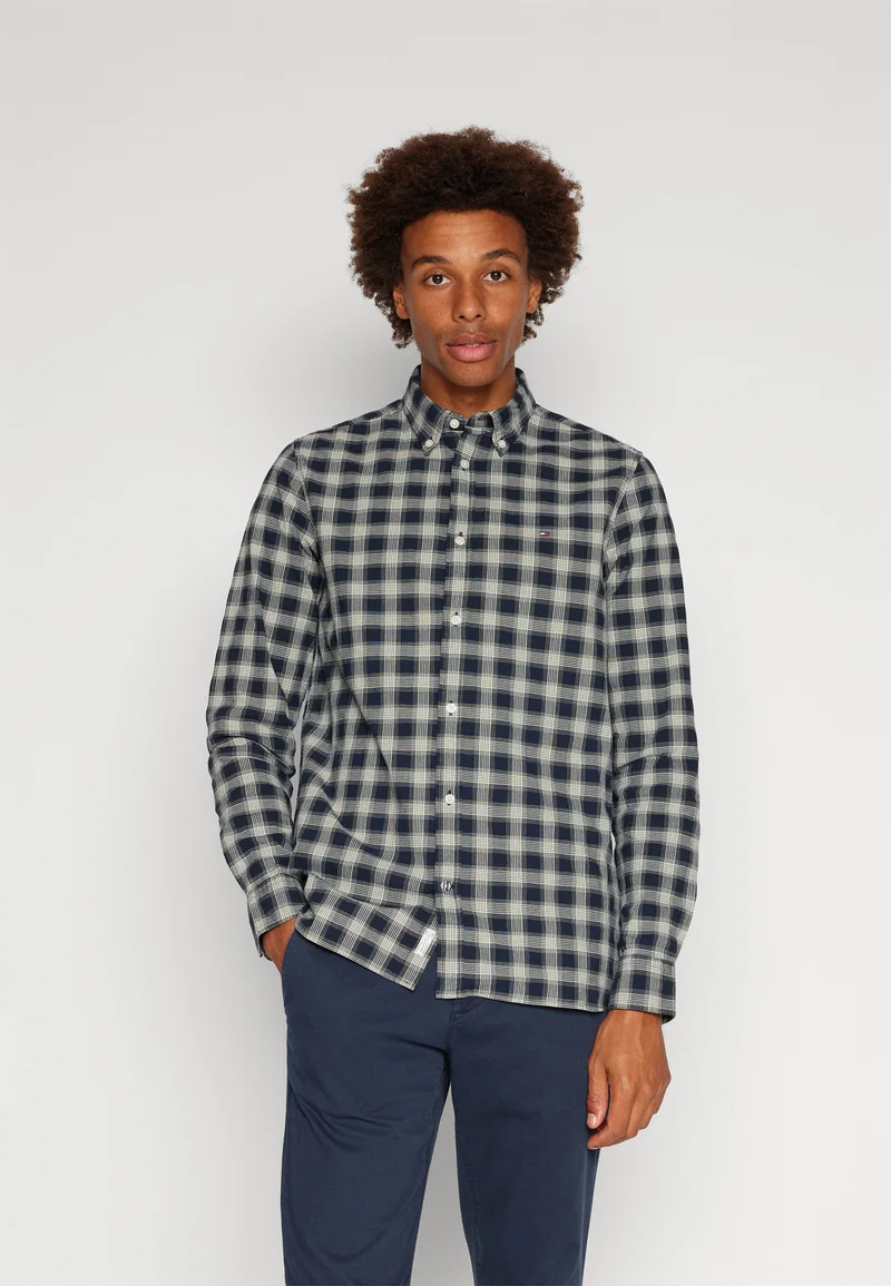 UK Factory Outlet Tommy Hilfiger FLEX SHIRT - Shirt desert sky/calico Clothing Sale Shirts Business Shirts