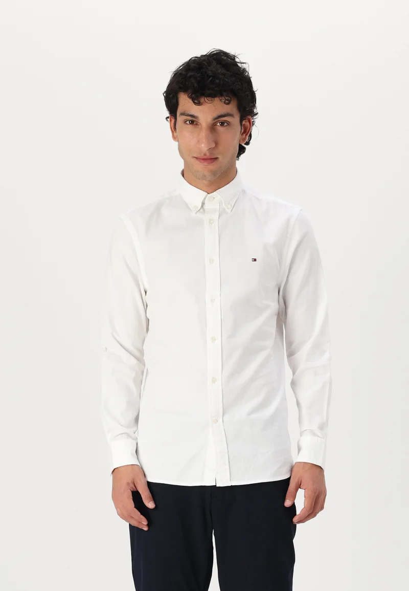 Official USA Stockists Tommy Hilfiger FLEX DOBBY SHIRT - Shirt optic white Clothing Shirts Casual Shirts