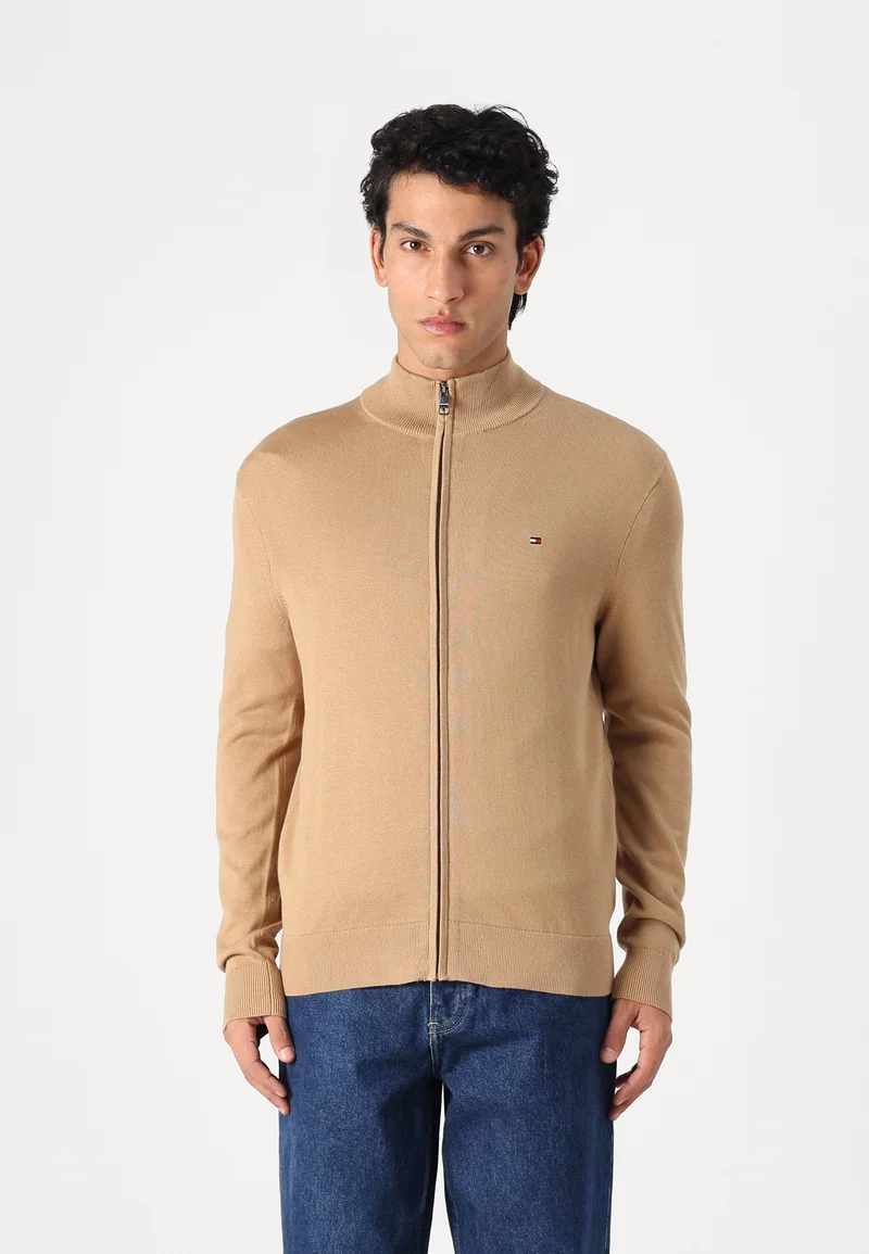 competitive price Tommy Hilfiger ESSENTIAL ZIP - Cardigan safari canvas Clothing Knitwear Cardigans