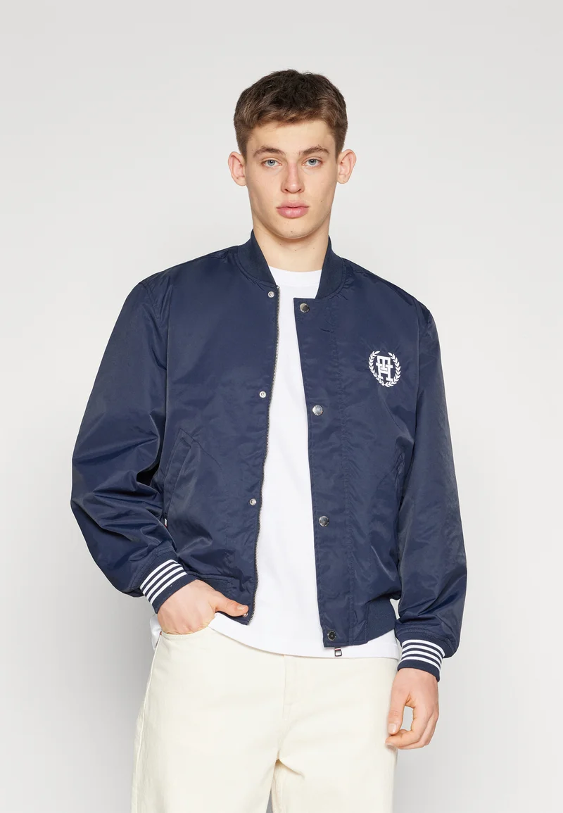 various styles Tommy Hilfiger REVERSIBLE VARSITY JACKET - Bomber Jacket desert sky Clothing Sale Jackets Gilet Bomber Jackets