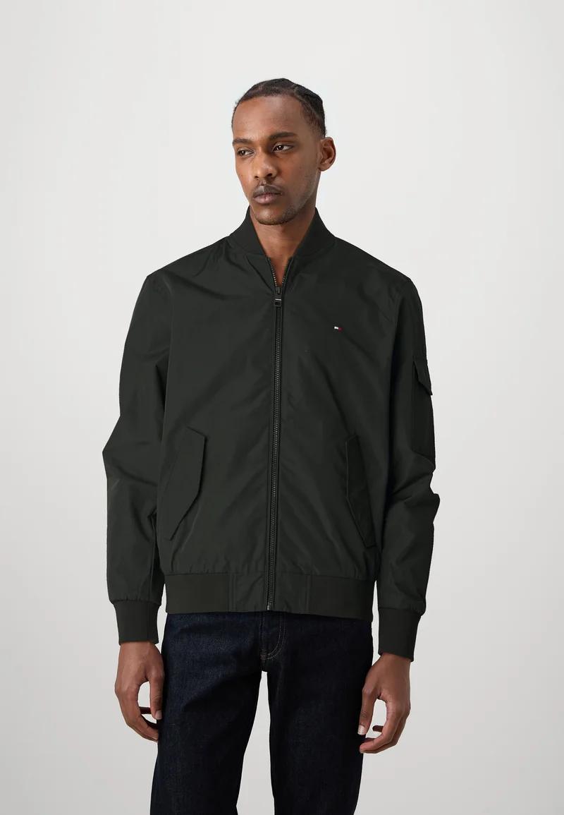 Online Here Tommy Hilfiger Bomber Jacket - black Clothing Sale Jackets Gilet Bomber Jackets