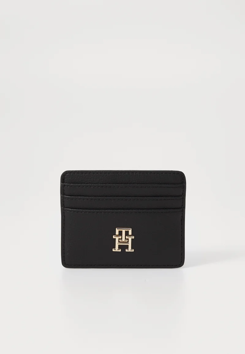 super quality Tommy Hilfiger SOFT LOGOTAPE HOLDER - Business card holder black Accessories Wallets & card holders Card cases