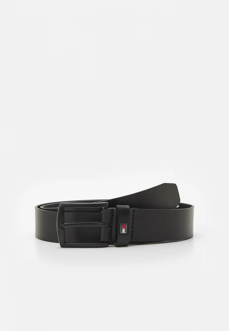 Free and Fast Shipping Tommy Hilfiger DENTON MATTE - Belt black Accessories Belts Braided belt