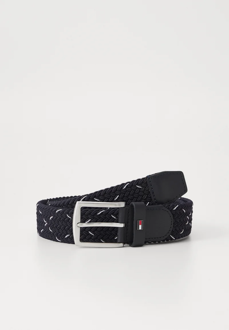 Discount Tommy Hilfiger DENTON - Braided belt space blue Accessories Belts Braided belt