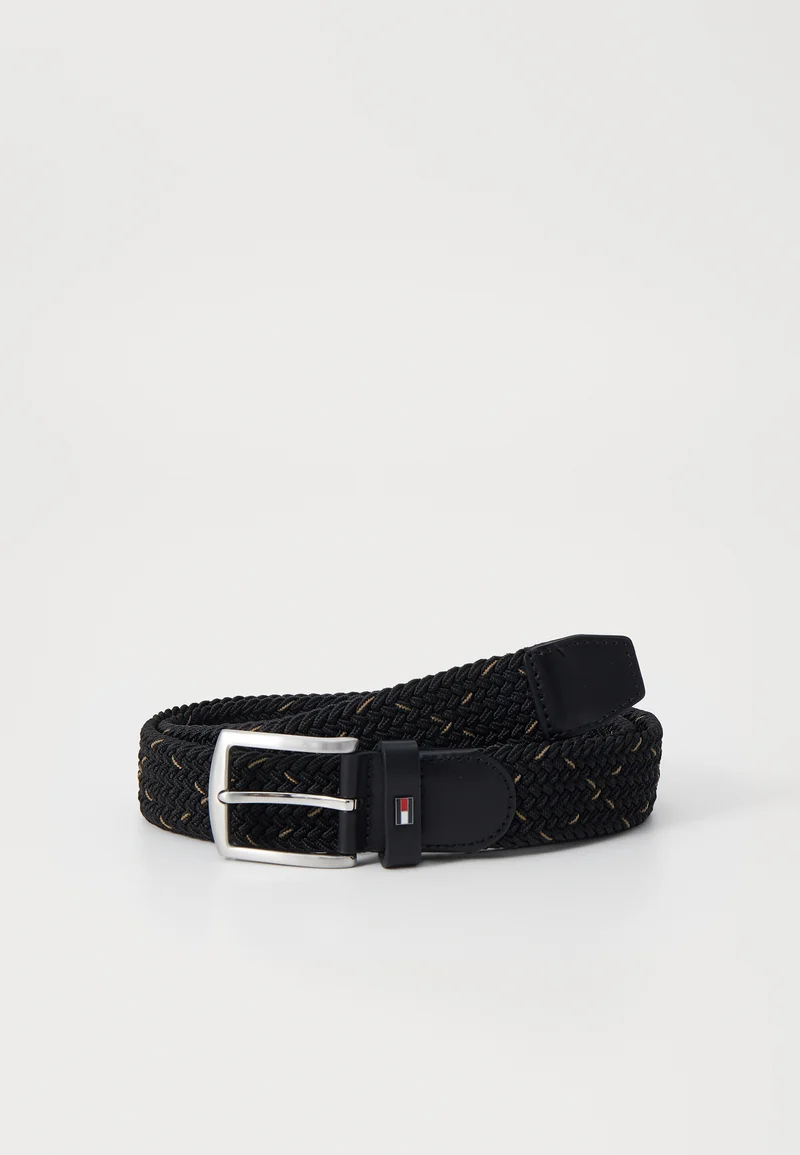 super quality Tommy Hilfiger DENTON - Braided belt black Accessories Belts Braided belt