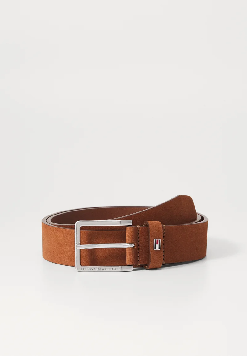 premium selection Tommy Hilfiger OLIVER NUBUCK - Belt coffee bean Accessories Belts Casual belts