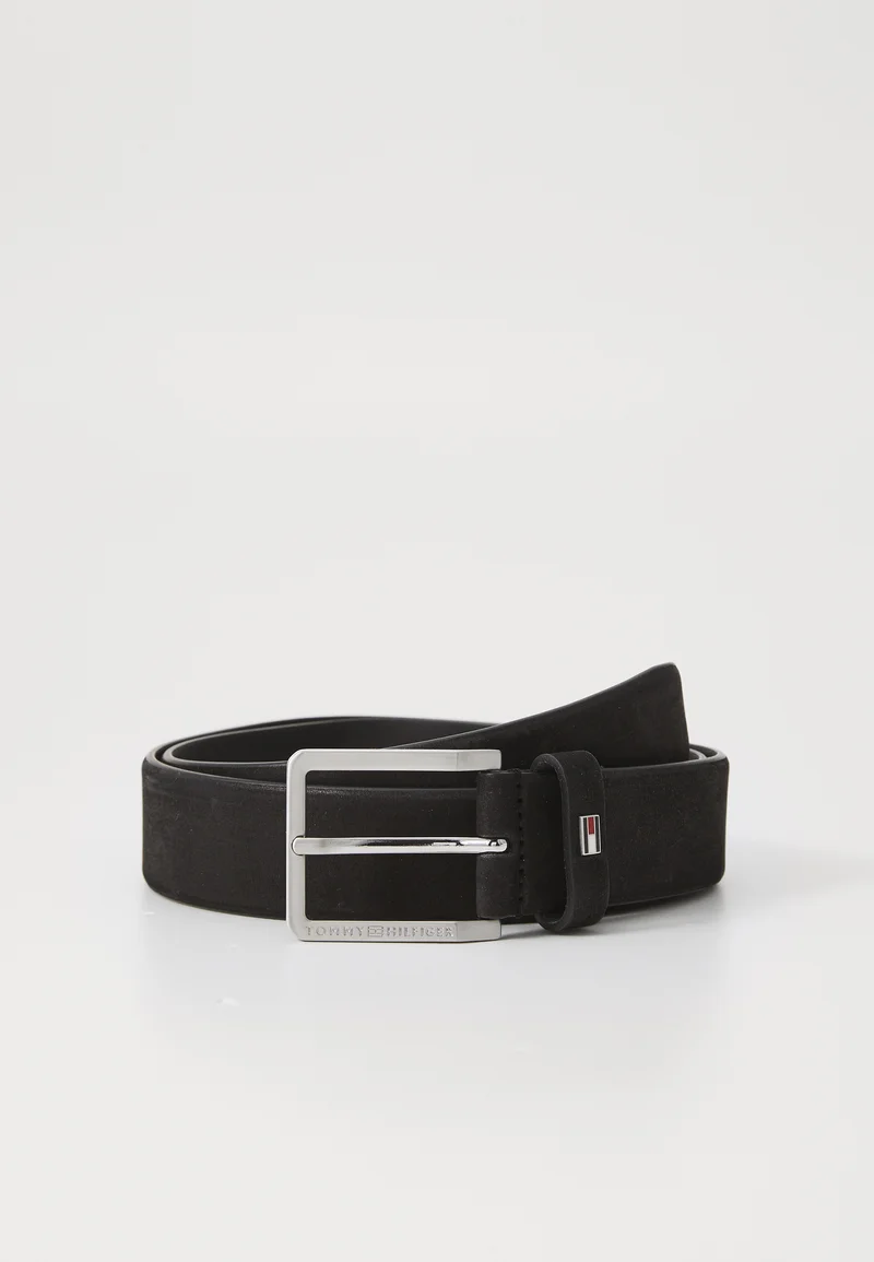 cheapest price Tommy Hilfiger OLIVER NUBUCK  - Belt black Accessories Belts Casual belts