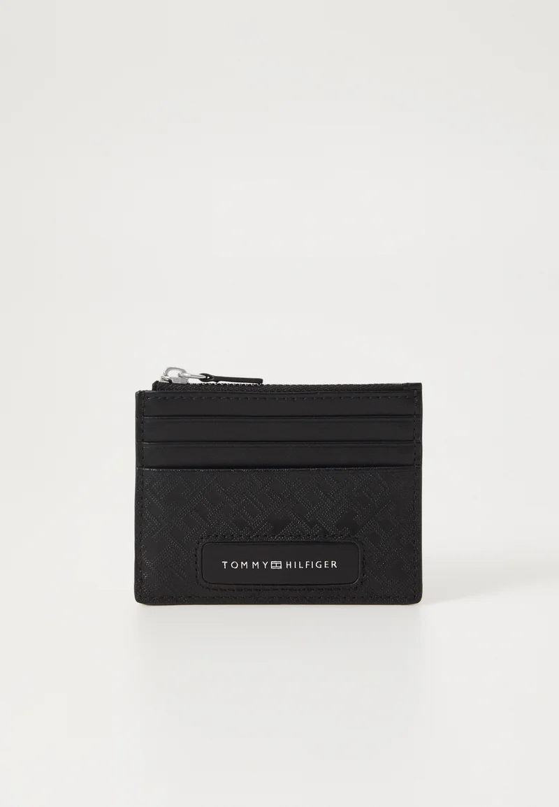 Huge Discount Tommy Hilfiger MONOGRAM - Business card holder black Accessories Wallets & card holders Business card cases