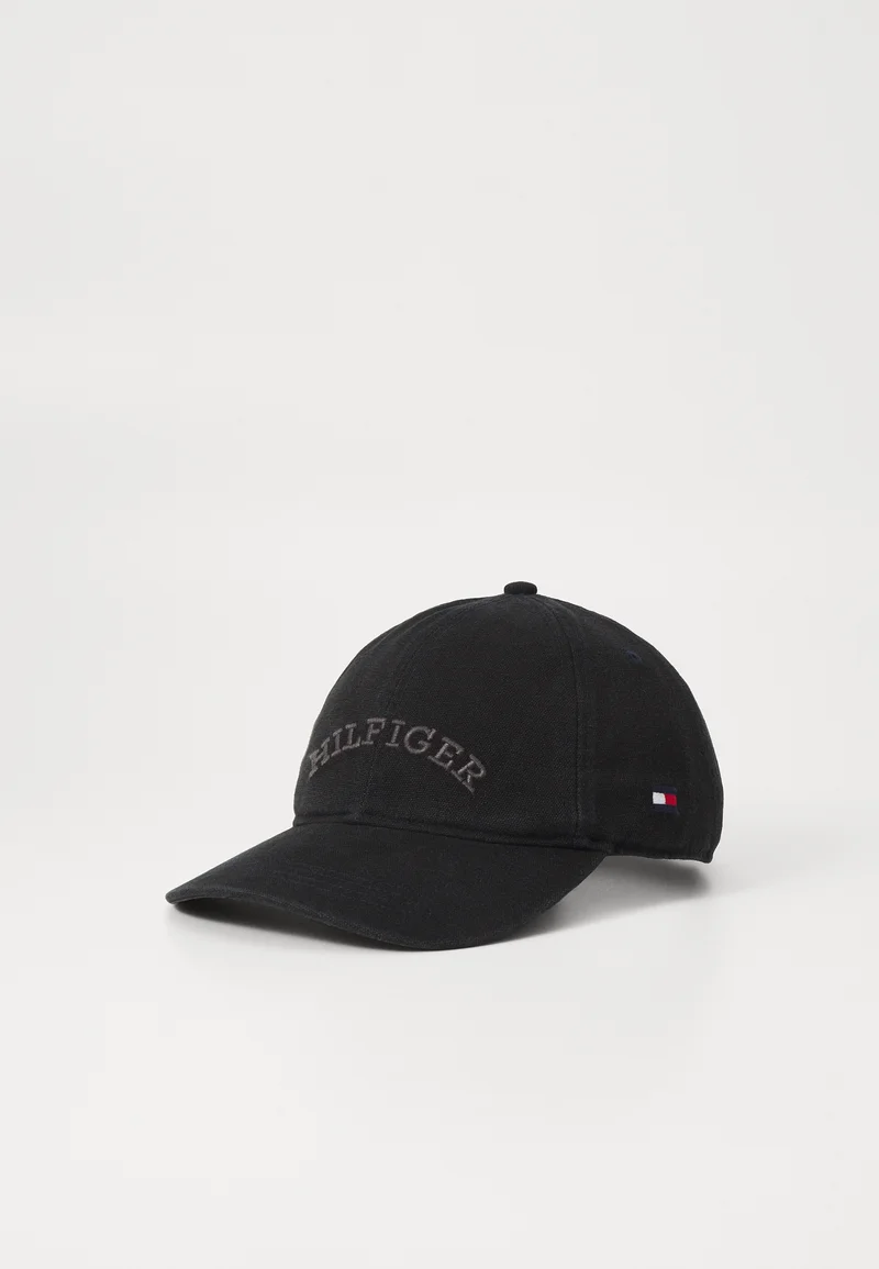 The Most Fashion Designs Tommy Hilfiger MONOTYPE PANEL UNISEX - Cap black Accessories Beanies, hats & caps Caps
