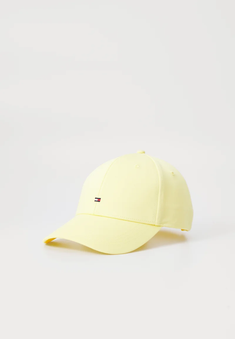 factory wholesale prices Tommy Hilfiger FLAG 6 PANEL UNISEX - Cap yellow Accessories Beanies, hats & caps Caps