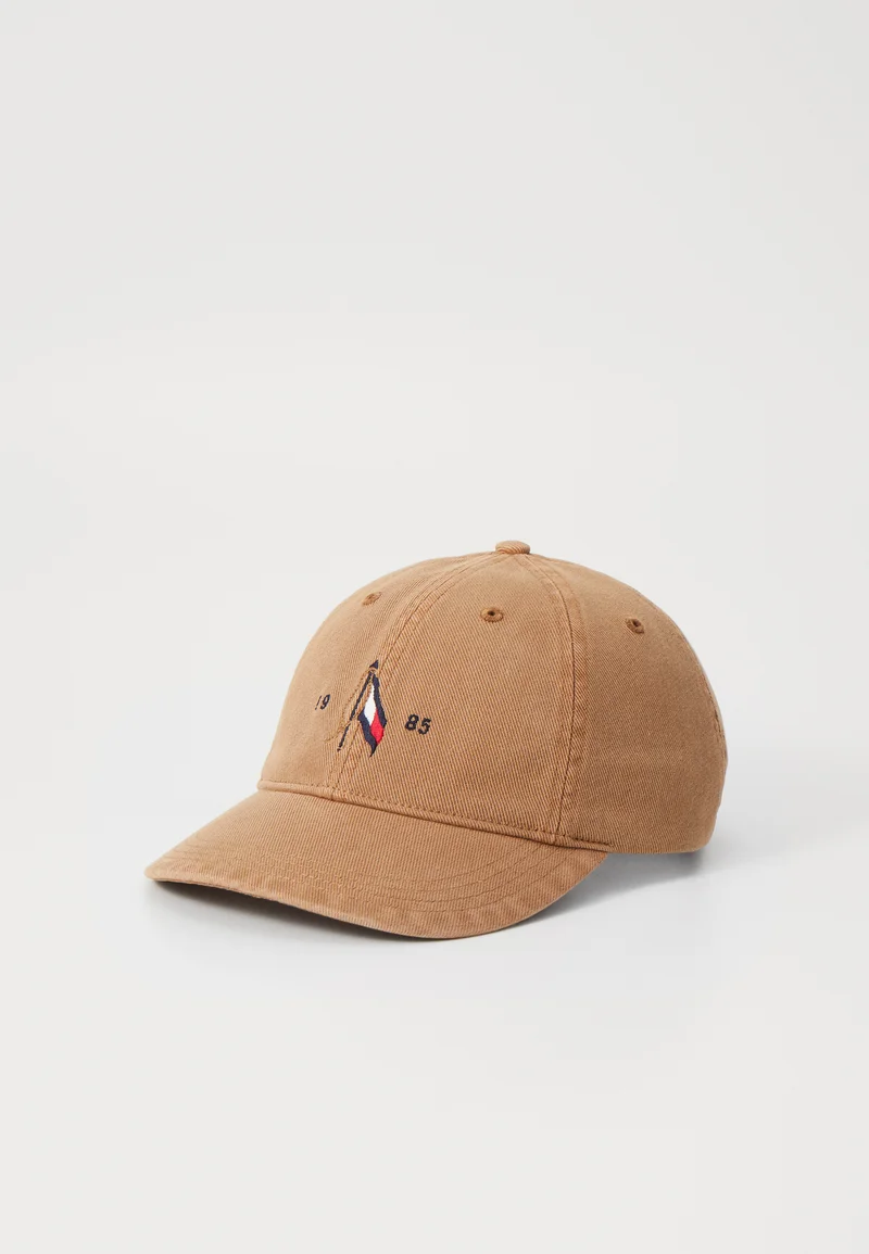 free delivery Tommy Hilfiger SEASONAL FLAG WASH 6 PANEL UNISEX - Cap brown Accessories Beanies, hats & caps Caps