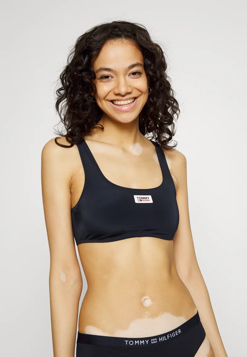 luxury fashion brands Tommy Hilfiger BRALETTE - Bikini top desert sky Clothing Swimwear Beach accessories Bikini tops