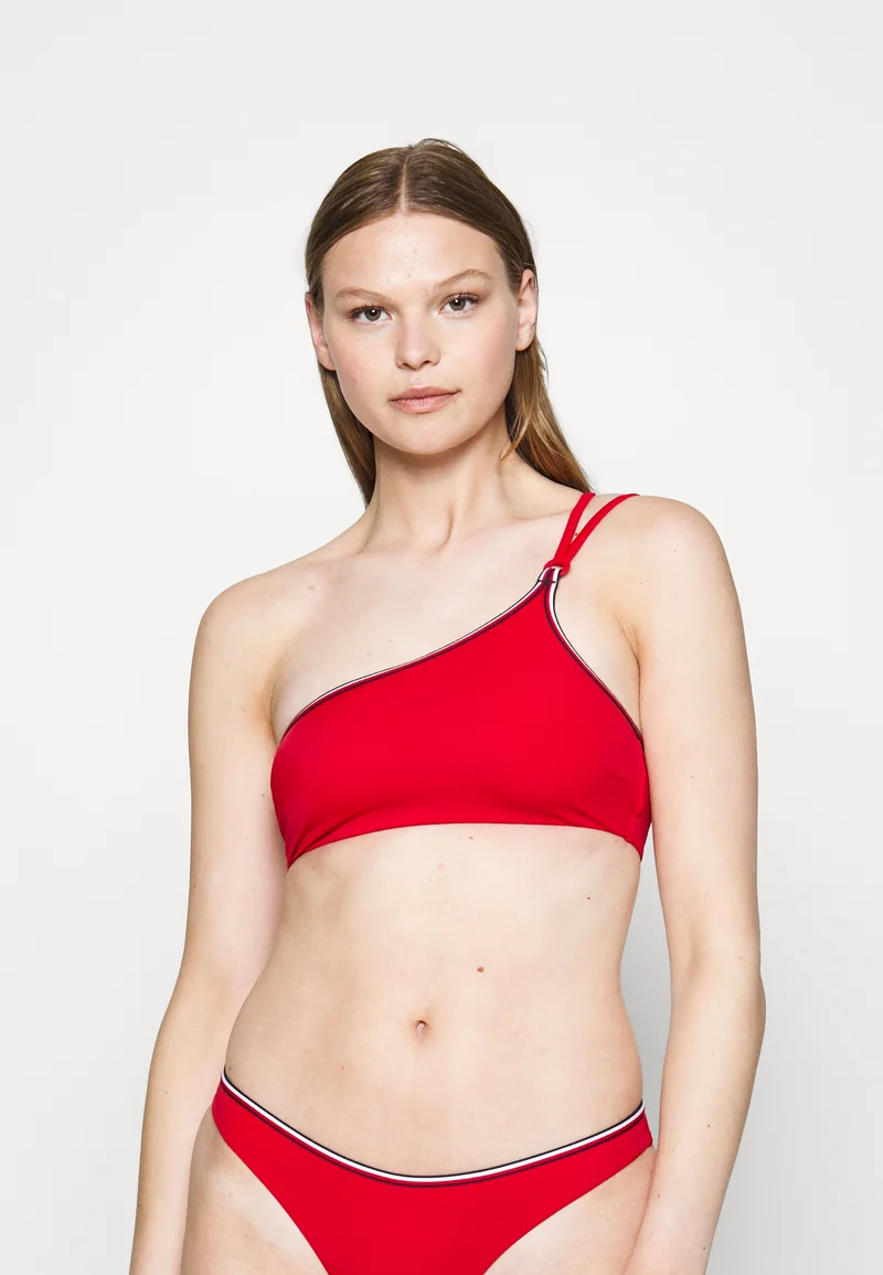 New Arrival Tommy Hilfiger ASYMMETRIC - Bikini top primary red Clothing Swimwear Beach accessories Bikini tops