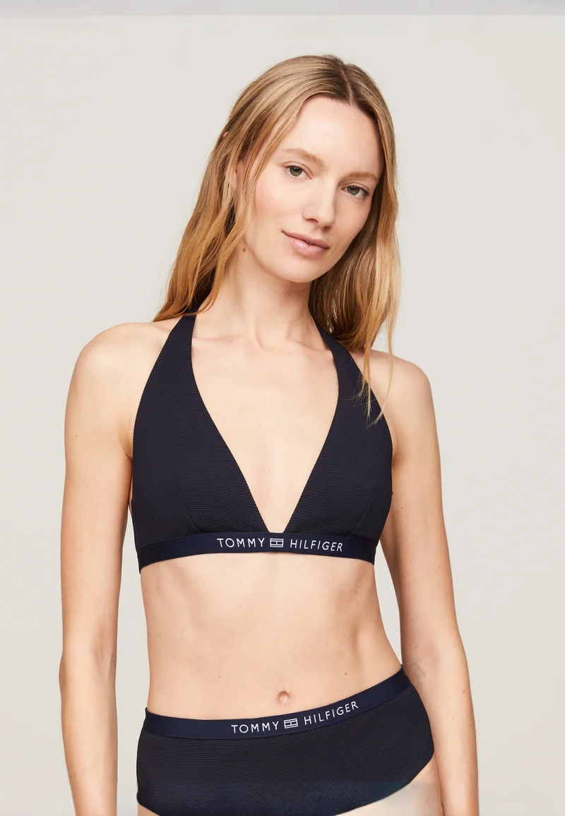 Retailer Tommy Hilfiger TONAL LOGO STRIANGLE FIXED  - Bikini top desert sky Clothing Swimwear Beach accessories Bikini tops