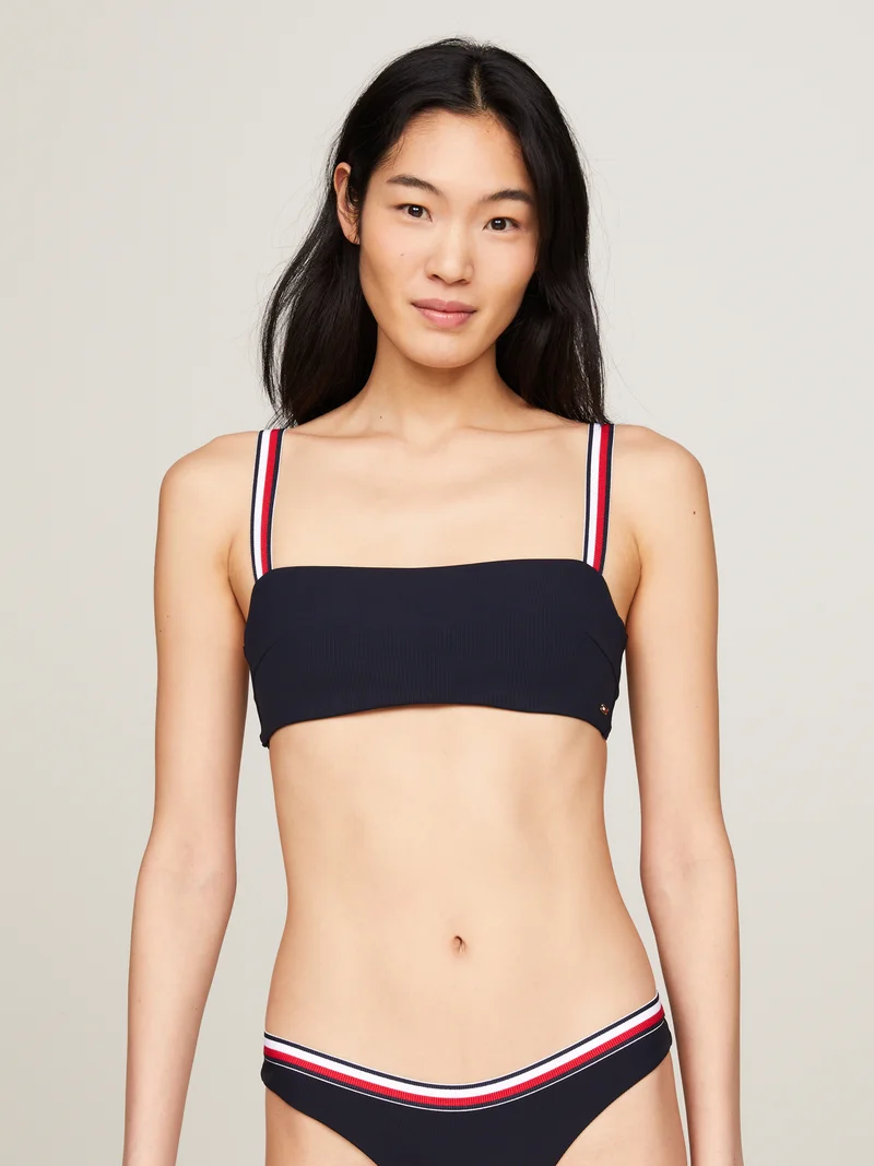 wholesale dealer Tommy Hilfiger GLOBAL STRIPE BANDEAU - Bikini top desert sky Clothing Swimwear Beach accessories Bikini tops